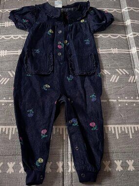 Sprockets Floral Jean Romper